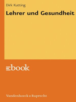 cover image of Lehrer und Gesundheit